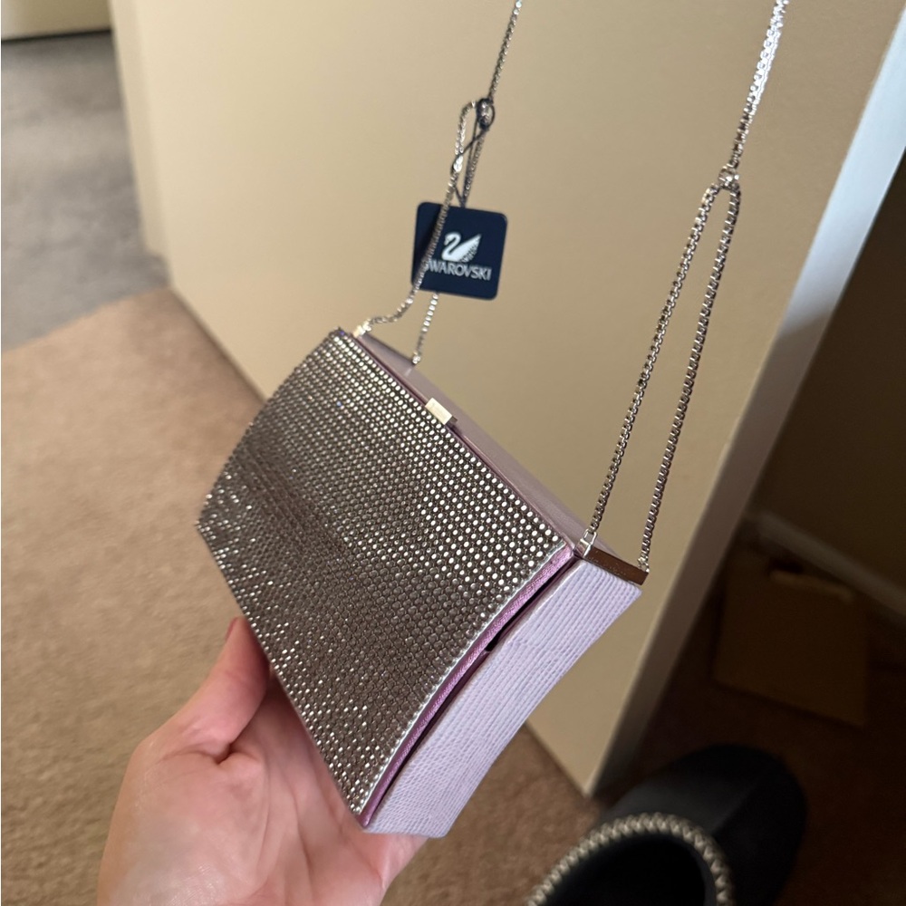 Swarovski Purple and Silver Crystal Clutch - Picture 10 of 16